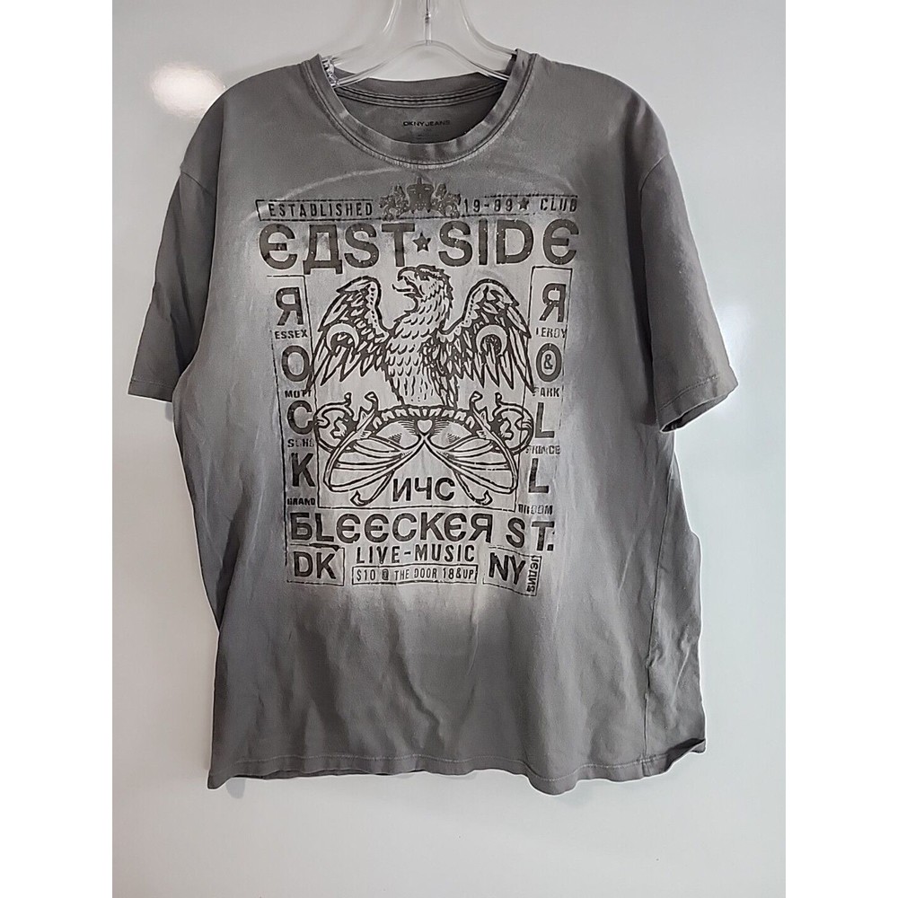 DKNY JEANS Men's Affliction Style TShirt Size Large FREE Shipping